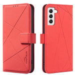 Custodia per telefono in pelle con motivo geometrico e protezione RFID., For Samsung Galaxy S21 FE 5G, For Samsung Galaxy S21 5G, For Samsung Galaxy S21+ 5G, For Samsung Galaxy S21 Ultra 5G