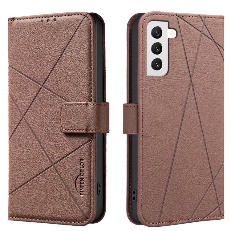 Custodia per telefono in pelle con motivo geometrico e protezione RFID., For Samsung Galaxy S21 FE 5G, For Samsung Galaxy S21 5G, For Samsung Galaxy S21+ 5G, For Samsung Galaxy S21 Ultra 5G