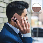 Custodia per telefono in pelle con motivo geometrico e protezione RFID., For Samsung Galaxy S21 Ultra 5G