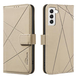 Custodia per telefono in pelle con motivo geometrico e protezione RFID., For Samsung Galaxy S23 5G, For Samsung Galaxy S22 Ultra 5G, For Samsung Galaxy S22+ 5G, For Samsung Galaxy S22 5G