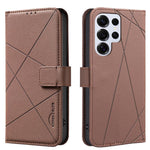 Custodia per telefono in pelle con motivo geometrico e protezione RFID., For Samsung Galaxy S24 Ultra 5G, For Samsung Galaxy S23 FE 5G, For Samsung Galaxy S23 Ultra 5G, For Samsung Galaxy S23+ 5G