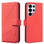Custodia per telefono in pelle con motivo geometrico e protezione RFID., For Samsung Galaxy S24 Ultra 5G, For Samsung Galaxy S23 FE 5G, For Samsung Galaxy S23 Ultra 5G, For Samsung Galaxy S23+ 5G