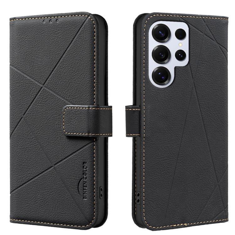Custodia per telefono in pelle con motivo geometrico e protezione RFID., For Samsung Galaxy S24 Ultra 5G, For Samsung Galaxy S23 FE 5G, For Samsung Galaxy S23 Ultra 5G, For Samsung Galaxy S23+ 5G