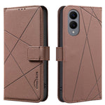 Custodia per telefono in pelle con motivo geometrico e protezione RFID., For Samsung Galaxy S25 Edge 5G, For Samsung Galaxy S25 / S24 5G, For Samsung Galaxy S25+ / S24+ 5G, For Samsung Galaxy S25 Ultra 5G
