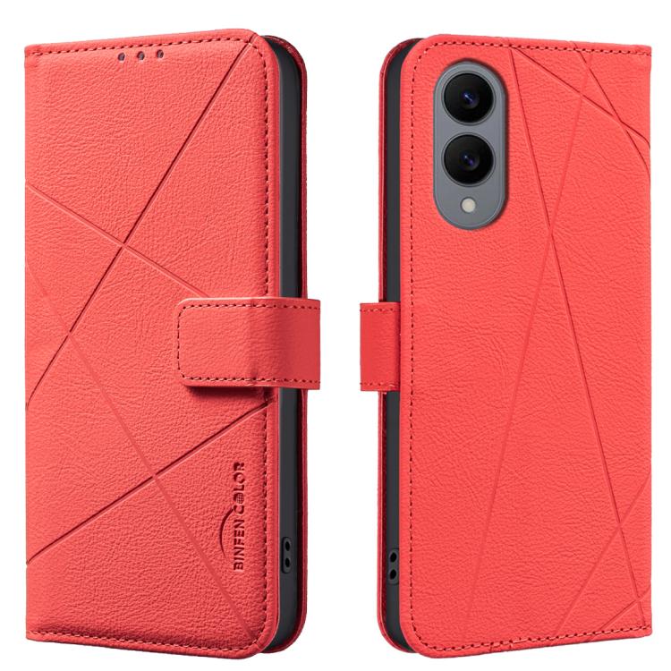 Custodia per telefono in pelle con motivo geometrico e protezione RFID., For Samsung Galaxy S25 Edge 5G, For Samsung Galaxy S25 / S24 5G, For Samsung Galaxy S25+ / S24+ 5G, For Samsung Galaxy S25 Ultra 5G