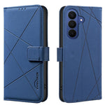 Custodia per telefono in pelle con motivo geometrico e protezione RFID., For Galaxy S26 FE 5G, For Samsung Galaxy S26 Ultra 5G, For Samsung Galaxy S26 5G, For Samsung Galaxy S25 FE 5G