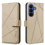 Custodia per telefono in pelle con motivo geometrico e protezione RFID., For Galaxy S26 FE 5G, For Samsung Galaxy S26 Ultra 5G, For Samsung Galaxy S26 5G, For Samsung Galaxy S25 FE 5G