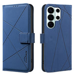 Custodia per telefono in pelle con motivo geometrico e protezione RFID., For Galaxy S26 FE 5G, For Samsung Galaxy S26 Ultra 5G, For Samsung Galaxy S26 5G, For Samsung Galaxy S25 FE 5G