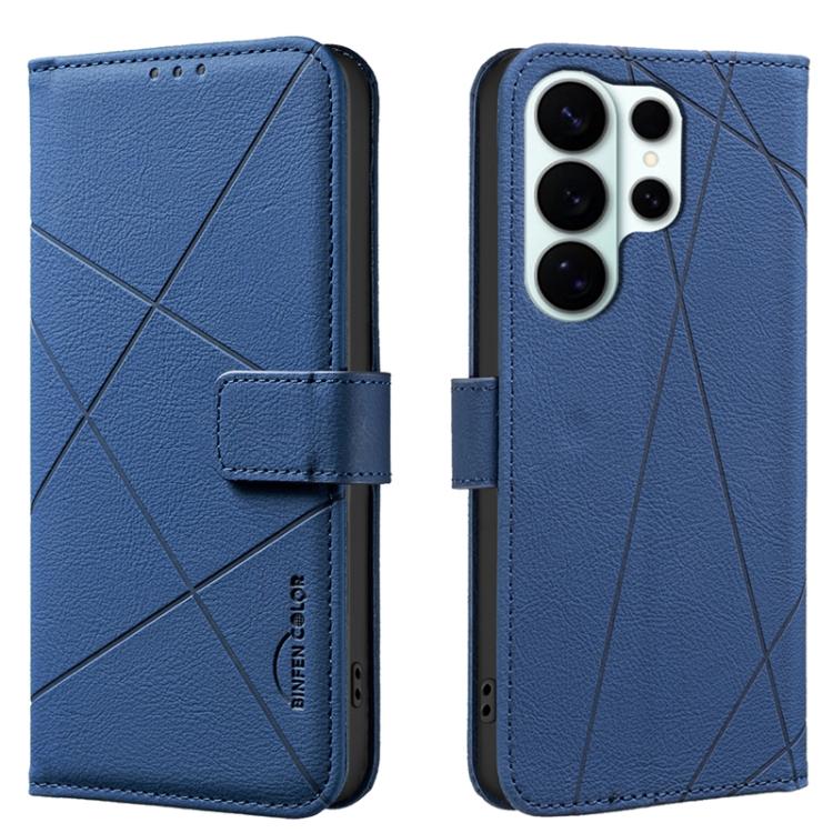 Custodia per telefono in pelle con motivo geometrico e protezione RFID., For Galaxy S26 FE 5G, For Samsung Galaxy S26 Ultra 5G, For Samsung Galaxy S26 5G, For Samsung Galaxy S25 FE 5G