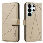 Custodia per telefono in pelle con motivo geometrico e protezione RFID., For Galaxy S26 FE 5G, For Samsung Galaxy S26 Ultra 5G, For Samsung Galaxy S26 5G, For Samsung Galaxy S25 FE 5G