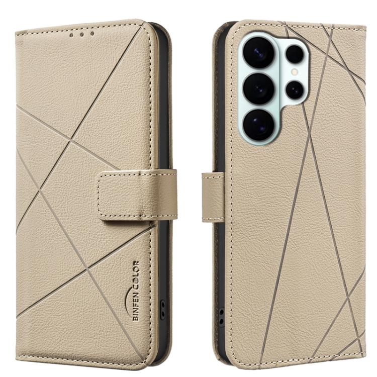 Custodia per telefono in pelle con motivo geometrico e protezione RFID., For Galaxy S26 FE 5G, For Samsung Galaxy S26 Ultra 5G, For Samsung Galaxy S26 5G, For Samsung Galaxy S25 FE 5G