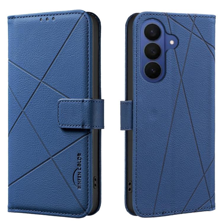 Custodia per telefono in pelle con motivo geometrico e protezione RFID., For Galaxy S26 FE 5G, For Samsung Galaxy S26 Ultra 5G, For Samsung Galaxy S26 5G, For Samsung Galaxy S25 FE 5G