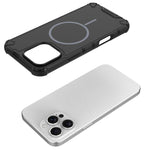 Custodia magnetica per telefono MagSafe a tinta unita con griglia., For iPhone 16 Pro Max, For iPhone 16 Pro, For iPhone 16 Plus, For iPhone 16