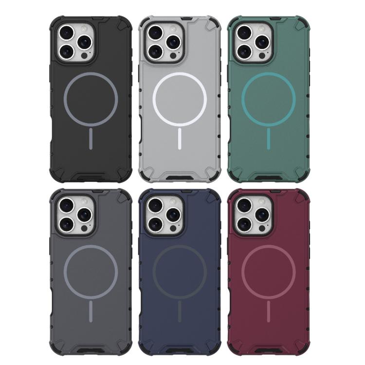 Custodia magnetica per telefono MagSafe a tinta unita con griglia., For iPhone 16 Pro Max, For iPhone 16 Pro, For iPhone 16 Plus, For iPhone 16