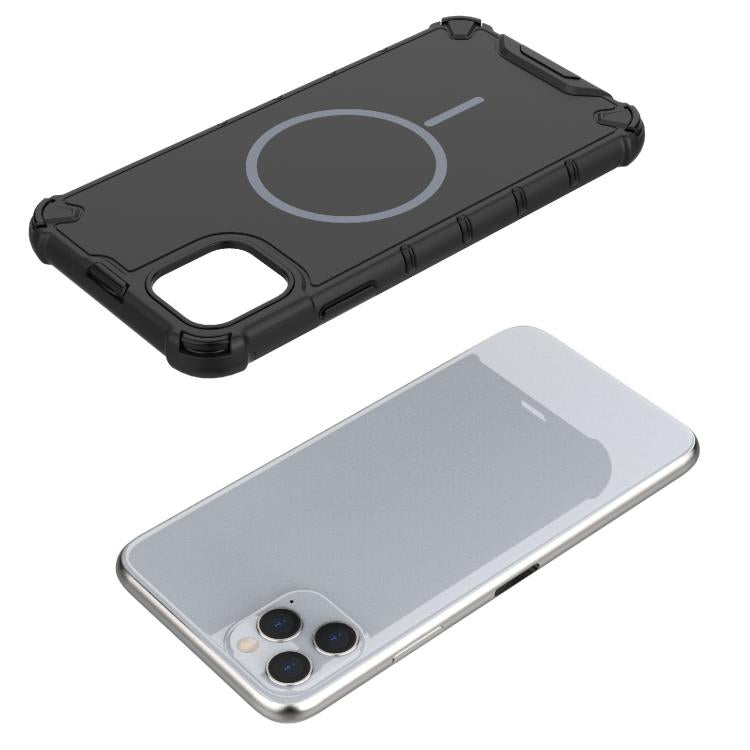 Custodia magnetica per telefono MagSafe a tinta unita con griglia., For iPhone 11 Pro Max, For iPhone 11