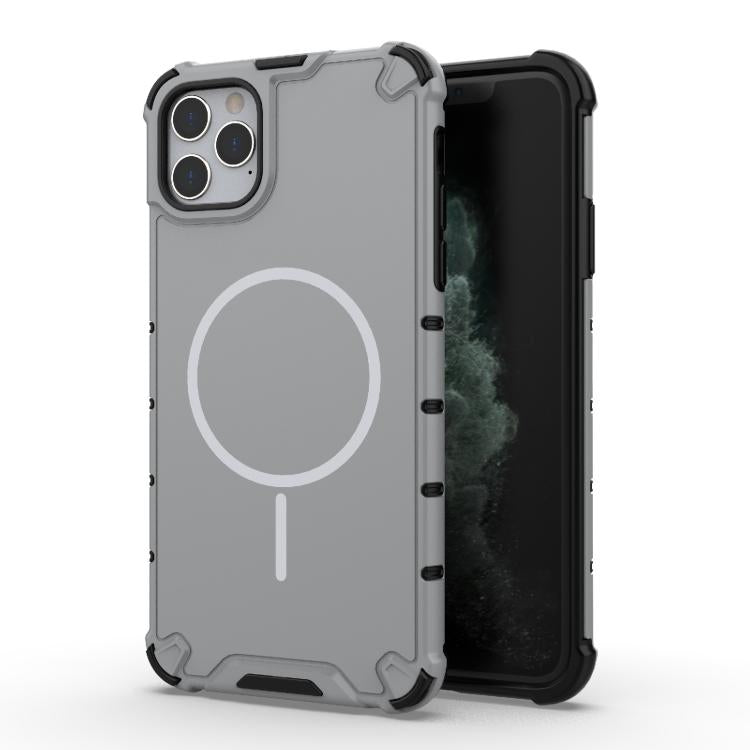 Custodia magnetica per telefono MagSafe a tinta unita con griglia., For iPhone 11 Pro Max, For iPhone 11