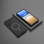 Custodia magnetica per telefono MagSafe a tinta unita con griglia., For Samsung Galaxy S26+ 5G, For Samsung Galaxy S26 Ultra 5G, For Samsung Galaxy S26 5G, For Samsung Galaxy S25 5G
