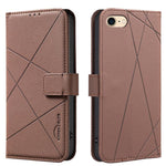 Custodia per telefono in pelle con motivo geometrico e protezione RFID., For iPhone 6 / 7 / 8 / SE, For iPhone 13 Pro Max, For iPhone 13 Pro, For iPhone 12 / 12 Pro