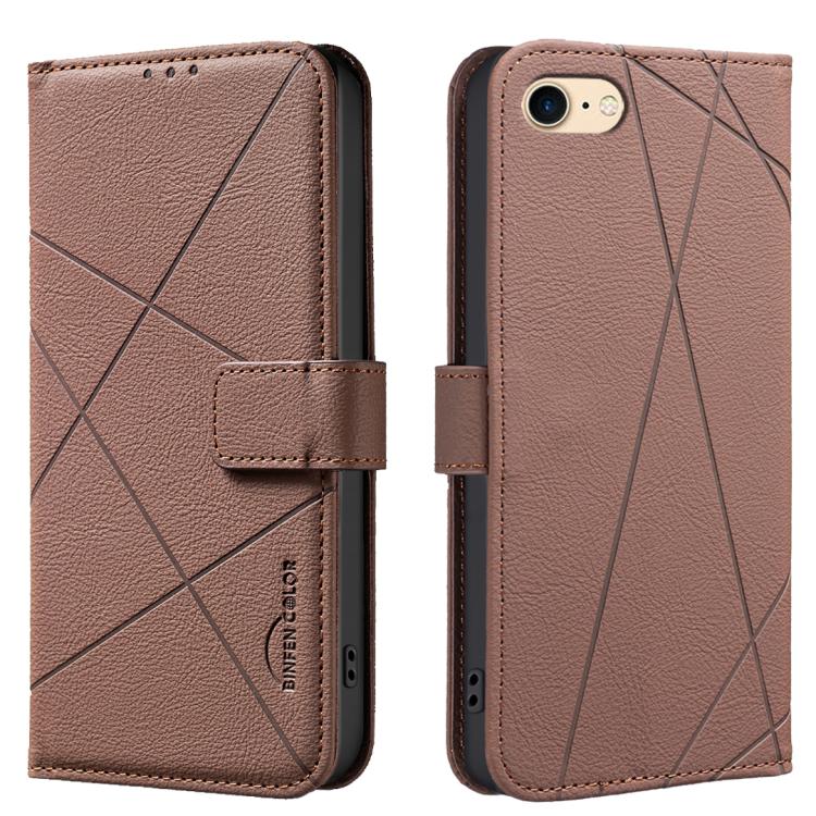 Custodia per telefono in pelle con motivo geometrico e protezione RFID., For iPhone 6 / 7 / 8 / SE, For iPhone 13 Pro Max, For iPhone 13 Pro, For iPhone 12 / 12 Pro
