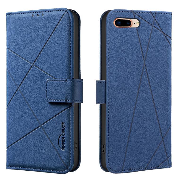 Custodia per telefono in pelle con motivo geometrico e protezione RFID., For iPhone XR, For iPhone XS Max, For iPhone 6 Plus / 7 Plus / 8 Plus