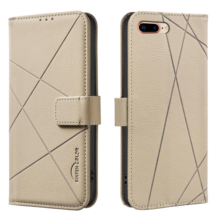 Custodia per telefono in pelle con motivo geometrico e protezione RFID., For iPhone XR, For iPhone XS Max, For iPhone 6 Plus / 7 Plus / 8 Plus