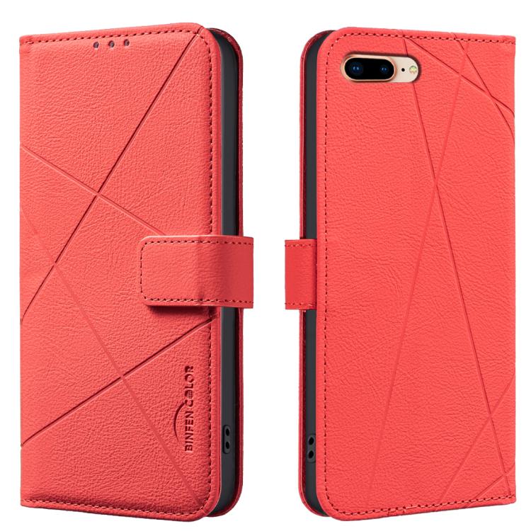 Custodia per telefono in pelle con motivo geometrico e protezione RFID., For iPhone XR, For iPhone XS Max, For iPhone 6 Plus / 7 Plus / 8 Plus