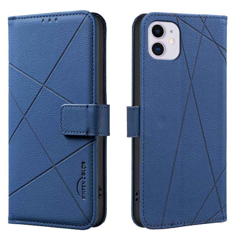 Custodia per telefono in pelle con motivo geometrico e protezione RFID., For iPhone 12 Pro Max, For iPhone 11 Pro Max, For iPhone 11, For iPhone 11 Pro
