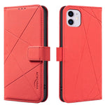 Custodia per telefono in pelle con motivo geometrico e protezione RFID., For iPhone 12 Pro Max, For iPhone 11 Pro Max, For iPhone 11, For iPhone 11 Pro