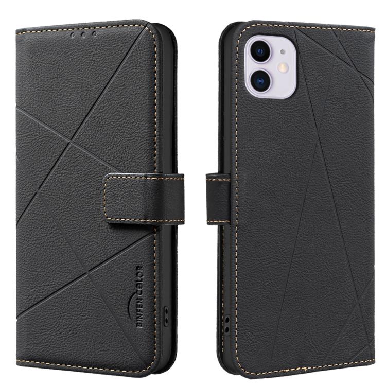 Custodia per telefono in pelle con motivo geometrico e protezione RFID., For iPhone 12 Pro Max, For iPhone 11 Pro Max, For iPhone 11, For iPhone 11 Pro