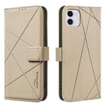 Custodia per telefono in pelle con motivo geometrico e protezione RFID., For iPhone 6 / 7 / 8 / SE, For iPhone 13 Pro Max, For iPhone 13 Pro, For iPhone 12 / 12 Pro