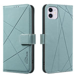Custodia per telefono in pelle con motivo geometrico e protezione RFID., For iPhone 6 / 7 / 8 / SE, For iPhone 13 Pro Max, For iPhone 13 Pro, For iPhone 12 / 12 Pro