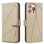 Custodia per telefono in pelle con motivo geometrico e protezione RFID., For iPhone 12 Pro Max, For iPhone 11 Pro Max, For iPhone 11, For iPhone 11 Pro