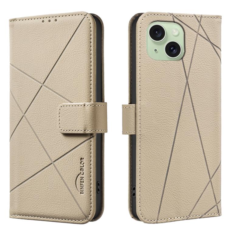 Custodia per telefono in pelle con motivo geometrico e protezione RFID., For iPhone 16, For iPhone 15 Pro Max, For iPhone 15 Pro, For iPhone 14 Plus / 15 Plus