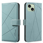 Custodia per telefono in pelle con motivo geometrico e protezione RFID., For iPhone 16, For iPhone 15 Pro Max, For iPhone 15 Pro, For iPhone 14 Plus / 15 Plus