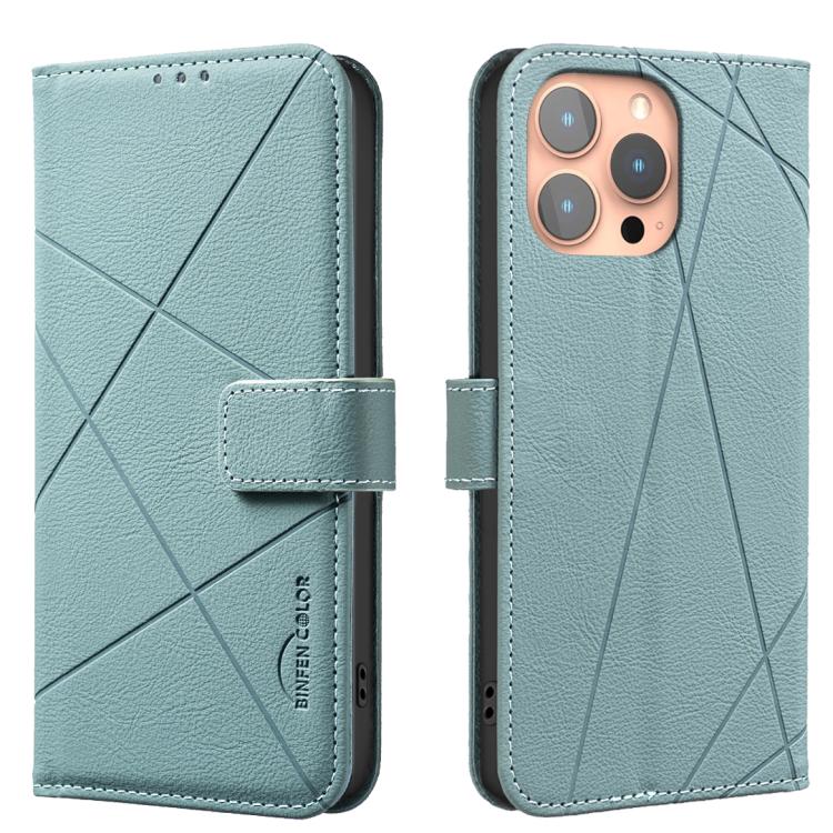 Custodia per telefono in pelle con motivo geometrico e protezione RFID., For iPhone 16, For iPhone 15 Pro Max, For iPhone 15 Pro, For iPhone 14 Plus / 15 Plus