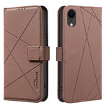 Custodia per telefono in pelle con motivo geometrico e protezione RFID., For iPhone XR, For iPhone XS Max, For iPhone 6 Plus / 7 Plus / 8 Plus