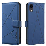 Custodia per telefono in pelle con motivo geometrico e protezione RFID., For iPhone XR, For iPhone XS Max, For iPhone 6 Plus / 7 Plus / 8 Plus