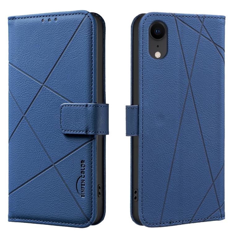 Custodia per telefono in pelle con motivo geometrico e protezione RFID., For iPhone XR, For iPhone XS Max, For iPhone 6 Plus / 7 Plus / 8 Plus