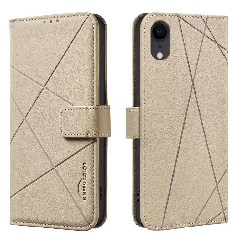 Custodia per telefono in pelle con motivo geometrico e protezione RFID., For iPhone XR, For iPhone XS Max, For iPhone 6 Plus / 7 Plus / 8 Plus