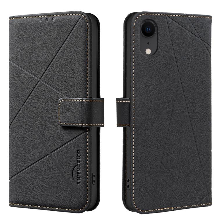 Custodia per telefono in pelle con motivo geometrico e protezione RFID., For iPhone XR, For iPhone XS Max, For iPhone 6 Plus / 7 Plus / 8 Plus