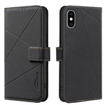 Custodia per telefono in pelle con motivo geometrico e protezione RFID., For iPhone XR, For iPhone XS Max, For iPhone 6 Plus / 7 Plus / 8 Plus