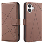 Custodia per telefono in pelle con motivo geometrico e protezione RFID., For iPhone 18 Pro/17 Pro, For iPhone 18 Pro Max/17 Pro Max, For iPhone 16e / 17e, For iPhone 17