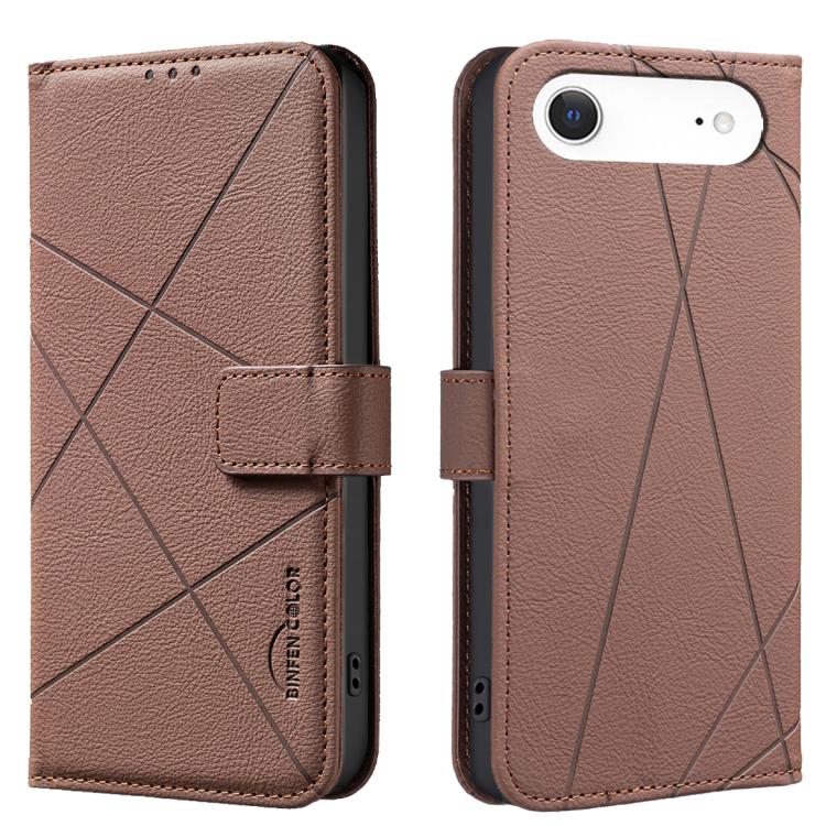 Custodia per telefono in pelle con motivo geometrico e protezione RFID., For iPhone Air, For iPhone 16 Pro Max, For iPhone 16 Pro, For iPhone 16 Plus