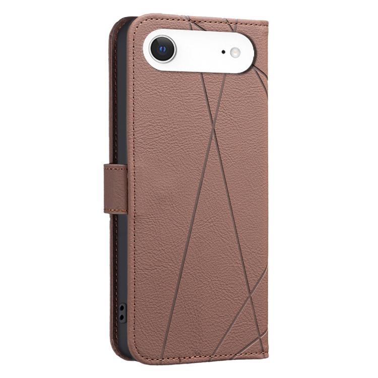 Custodia per telefono in pelle con motivo geometrico e protezione RFID., For iPhone Air, For iPhone 16 Pro Max, For iPhone 16 Pro, For iPhone 16 Plus
