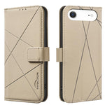 Custodia per telefono in pelle con motivo geometrico e protezione RFID., For iPhone Air, For iPhone 16 Pro Max, For iPhone 16 Pro, For iPhone 16 Plus