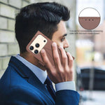 Custodia per telefono in pelle con motivo geometrico e protezione RFID., For iPhone 18 Pro/17 Pro, For iPhone 18 Pro Max/17 Pro Max, For iPhone 16e / 17e, For iPhone 17