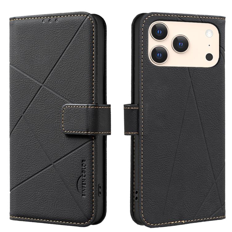 Custodia per telefono in pelle con motivo geometrico e protezione RFID., For iPhone 18 Pro/17 Pro, For iPhone 18 Pro Max/17 Pro Max, For iPhone 16e / 17e, For iPhone 17