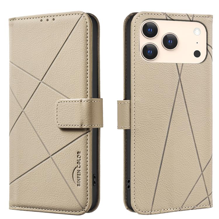 Custodia per telefono in pelle con motivo geometrico e protezione RFID., For iPhone 18 Pro/17 Pro, For iPhone 18 Pro Max/17 Pro Max, For iPhone 16e / 17e, For iPhone 17