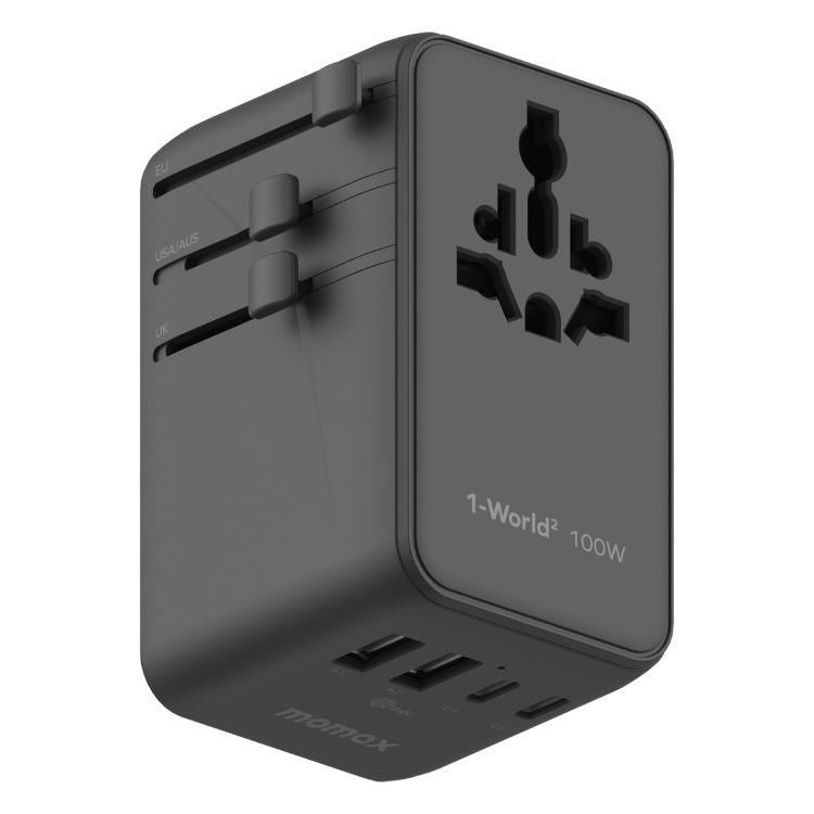 Caricabatterie da viaggio universale GaN MOMAX 100W 4 porte