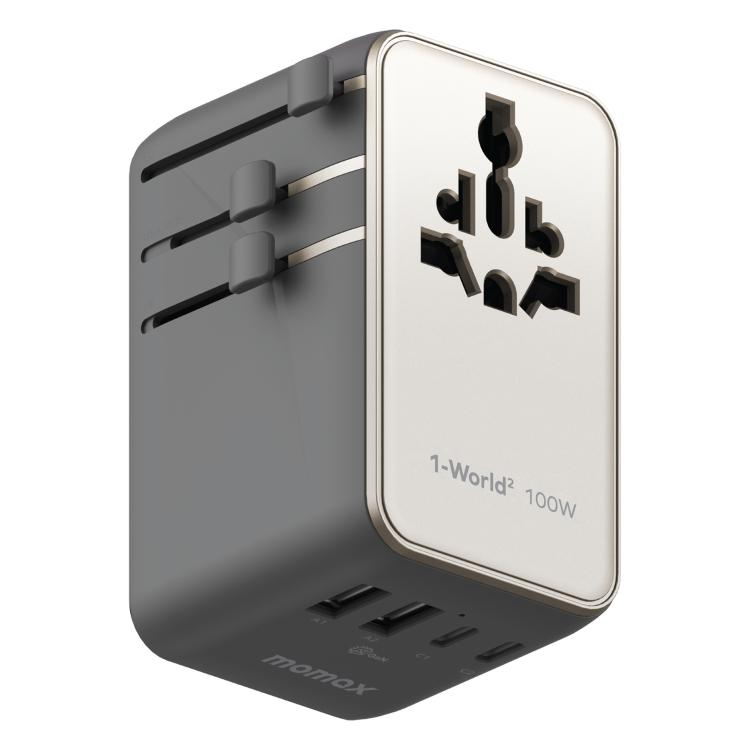 Caricabatterie da viaggio universale GaN MOMAX 100W 4 porte